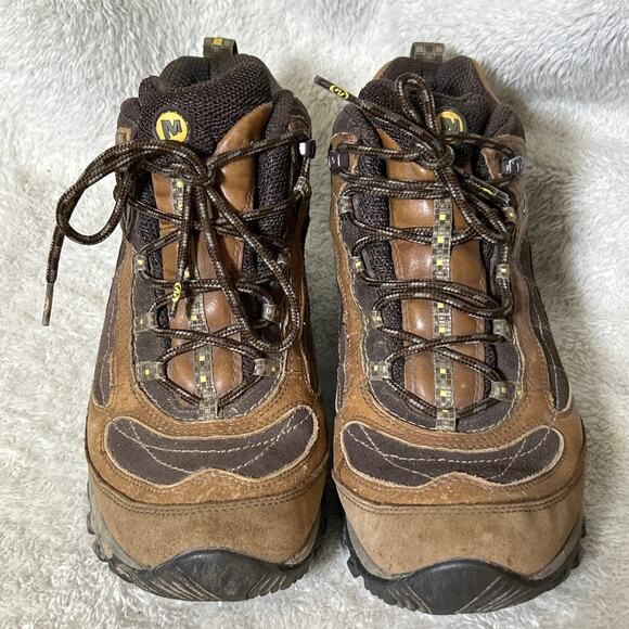 Merrell Continuum Boots 10 Brown Waterproof Vibram Soles READ - Picture 3 of 12
